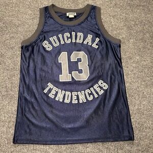 Suicidal Tendencies - Official - Basketball Jersey  - 13 - Adult Small Blue Rare